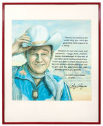 “ROY ROGERS” RESTAURANT LARGE FRAMED DISPLAY.