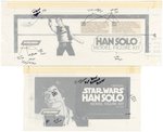 SCREAMIN' "STAR WARS - HAN SOLO" COLLECTORS EDITION VINYL MODEL PRODUCTION ART EXTENSIVE GROUPING.