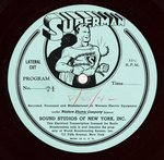 "SUPERMAN" RADIO TRANSCRIPTION DISC.