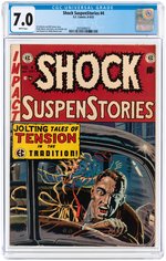 "SHOCK SUSPENSTORIES" #4 AUGUST-SEPTEMBER 1952 CGC 7.0 FINE/VF.