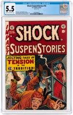 "SHOCK SUSPENSTORIES" #10 AUGUST-SEPTEMBER 1953 CGC 5.5 FINE-.