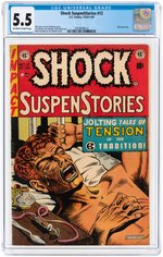 "SHOCK SUSPENSTORIES" #12 DECEMBER-JANUARY 1954 CGC 5.5 FINE.