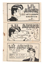 "LIL ABNER" SCARCE VARIETY 8-PAGER THREE BOOK SET.