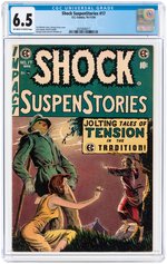 "SHOCK SUSPENSTORIES" #17 OCTOBER-NOVEMBER 1954 CGC 6.5 FINE+.