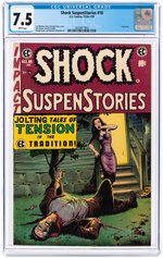 "SHOCK SUSPENSTORIES" #18 DECEMBER-JANUARY 1955 CGC 7.5 VF-.