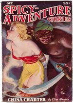 "SPICY ADVENTURE STORIES" OCTOBER 1936 PULP MAGAZINE.