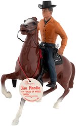"TALES OF THE WELLS FARGO" JIM HARDIE/DALE ROBERTSON FULL SIZED HARTLAND FIGURE W/BOX AND TAG.
