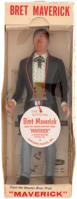 "MAVERICK" BRET MAVERICK/JAMES GARNER GUNFIGHTER HARTLAND FIGURE IN WINDOW BOX W/TAG.