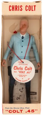 "COLT .45" CHRIS COLT/WAYDE PRESTON GUNFIGHTER HARTLAND FIGURE IN WINDOW BOX W/TAG.