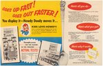 WELCH'S HOWDY DOODY SPOON STORE PROMOTION FOLDER/INSERTS.