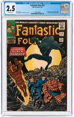 "FANTASTIC FOUR" #52 JULY 1966 CGC 2.5 GOOD+ (FIRST BLACK PANTHER).