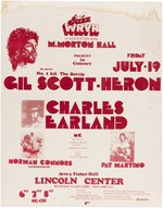 MILES DAVIS AND GIL SCOTT-HERON 1974 CONCERT POSTER.