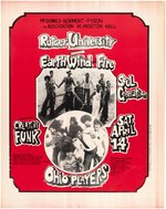 EARTH WIND AND FIRE 1973 CONCERT POSTER.