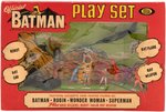 IDEAL "OFFICIAL BATMAN PLAY SET" ORIGINAL ISSUE BOXED SET.