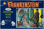 UNIVERSAL MONSTERS - "FRANKENSTEIN - REVENGE" LARGER BOXED JAYMAR PUZZLE FACTORY SEALED.