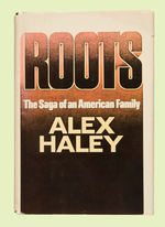 ALEX HALEY AUTOGRAPHED COPY OF 'ROOTS' WITH INSCRIPTION.