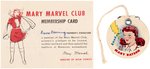 "MARY MARVEL CLUB" RARE LOT.