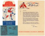 CAPTAIN MARVEL 1940s RARE EPHEMERA TRIO.