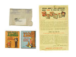 "LITTLE ORPHAN ANNIE" PREMIUM BOOKS WITH RARE INSERT AND MAILER.