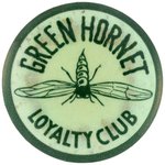 "GREEN HORNET LOYALTY CLUB" RARE MOVIE SERIAL CLUB BUTTON.