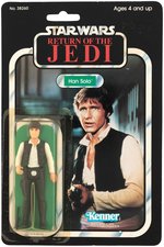 "STAR WARS: RETURN OF THE JEDI - HAN SOLO (CORRIDOR PHOTO)" 77 BACK-A CARDED ACTION FIGURE.