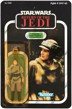 "STAR WARS: RETURN OF THE JEDI - PRINCESS LEIA ORGANA (COMBAT PONCHO)" 77 BACK-A CARDED FIGURE.