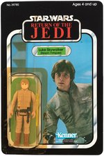 "STAR WARS: RETURN OF THE JEDI - LUKE SKYWALKER (BESPIN FATIGUES)" 77 BACK-A CARDED ACTION FIGURE.