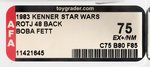 "STAR WARS: RETURN OF THE JEDI - BOBA FETT" 48 BACK AFA 75 EX+/NM.