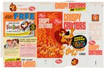 POST "CRISPY CRITTERS" FILE COPY CEREAL BOX FLAT WITH "LINUS THE LION FUN BOOK" OFFER.