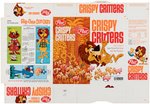 POST "CRISPY CRITTERS" FILE COPY CEREAL BOX FLAT FROM "FUN 'N GAMES" SERIES.