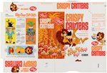 POST "CRISPY CRITTERS" FILE COPY CEREAL BOX FLAT FROM "FUN 'N GAMES" SERIES.