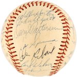 1968 WORLD SERIES CHAMPIONS DETROIT TIGERS TEAM-SIGNED BASEBALL.