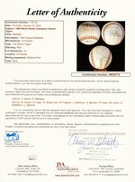 1968 WORLD SERIES CHAMPIONS DETROIT TIGERS TEAM-SIGNED BASEBALL.