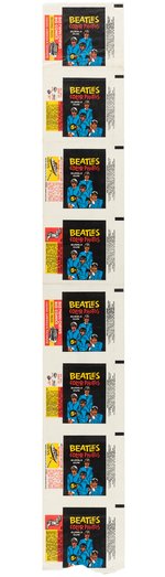 "BEATLES" UNCUT TOPPS GUM WRAPPER SHEET.