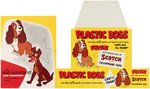 "SCOTCH TAPE - LADY AND THE TRAMP" PROMOTIONAL FOLDER & STORE SIGNS.