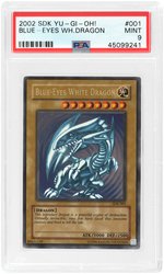 2002 STARTER DECK "YU-GI-OH! - BLUE EYES WHITE DRAGON" #001 PSA MINT 9.