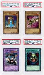 2002 "YU-GI-OH! LEGEND OF BLUE EYES WHITE DRAGON" ASIAN/ENGLISH 1ST EDITION PSA LOT OF FIVE.