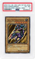 2002 "YU-GI-OH! LEGEND OF BLUE EYES WHITE DRAGON" ASIAN/ENGLISH 1ST EDITION PSA LOT OF FIVE.