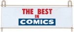 "THE BEST IN COMICS" FOLDING WIRE COMIC BOOK WALL SALES RACK.