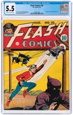 "FLASH COMICS" #20 AUGUST 1941 CGC 5.5 FINE-.