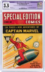 "SPECIAL EDITION COMICS" #1 AUGUST 1940 CGC RESTORED 3.5 MOD./EXT. (B-4) VG-.