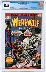 "WEREWOLF BY NIGHT" #32 AUGUST 1975 CGC 8.5 VF+ (FIRST MOON KNIGHT).