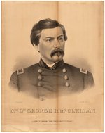 McCLELLAN "THE NATIONS HOPE" LARGE PORTRAIT POSTER.
