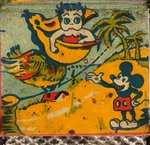 MICKEY MOUSE & BETTY BOOP SPANISH FOLDING DOLL STROLLER.