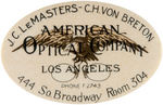 "AMERICAN OPTICAL COMPANY LOS ANGELES" MIRROR.