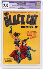 "BLACK CAT COMICS" #1  JUNE-JULY 1946 RESTORED CGC 7.0 SLIGHT (B-1) FINE/VF.