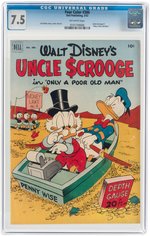 "FOUR COLOR" #386 MARCH 1952 CGC 7.5 VF- (UNCLE SCROOGE).