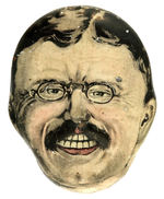 "TR" OUTSTANDING EMBOSSED TIN LARGE PORTRAIT PIN.