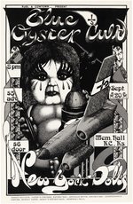 BLUE ÖYSTER CULT & NEW YORK DOLLS 1974 KANSAS CITY, KANSAS CONCERT POSTER.