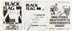 BLACK FLAG, MINUTEMEN & DESCENDENTS TRIO OF CONCERT FLYERS WITH RAYMOND PETTIBON ART.